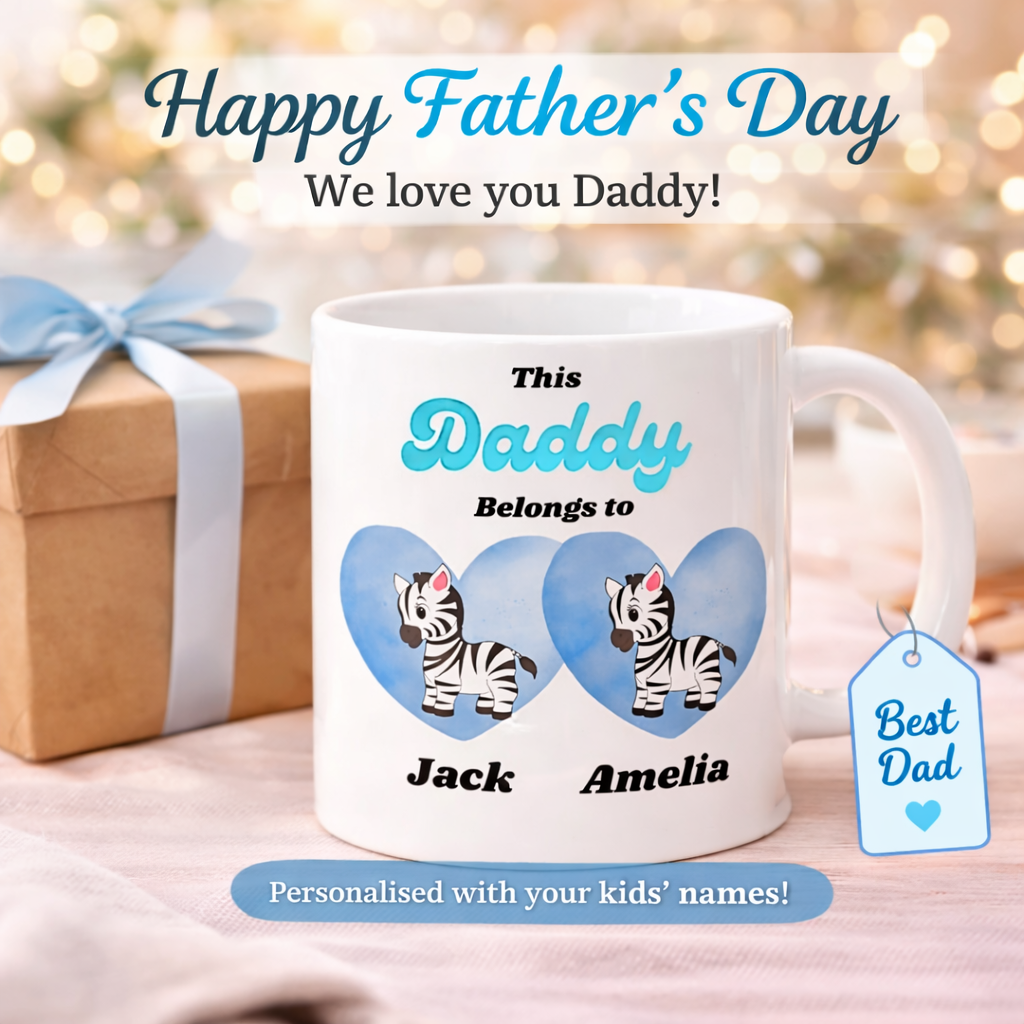 Personalised Daddy Mug – Custom Dad Gift from Kids - Image 3
