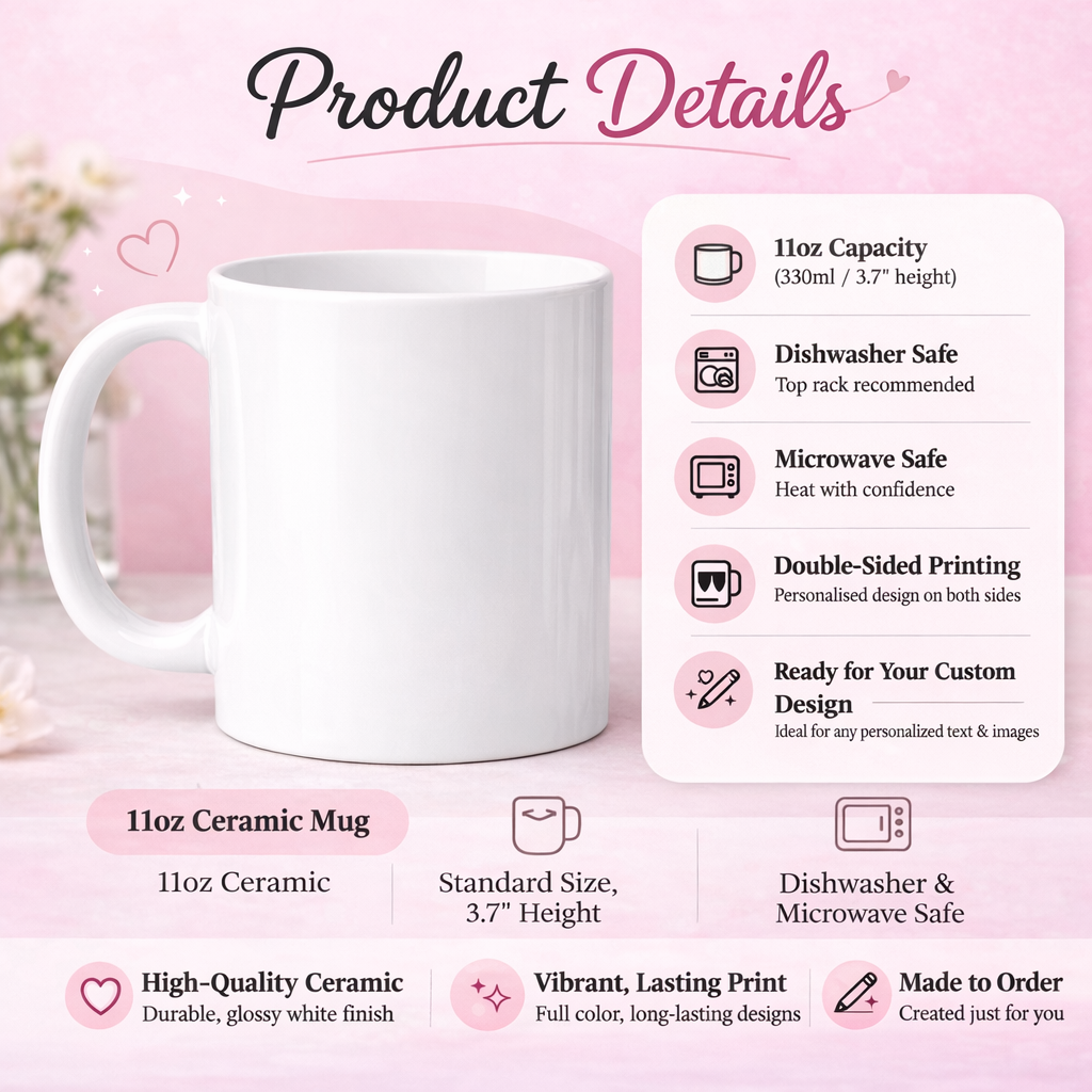 Baby Girl Loading Glitter Mug / New Baby Girl Gift – Pink Glitter mug - Image 6