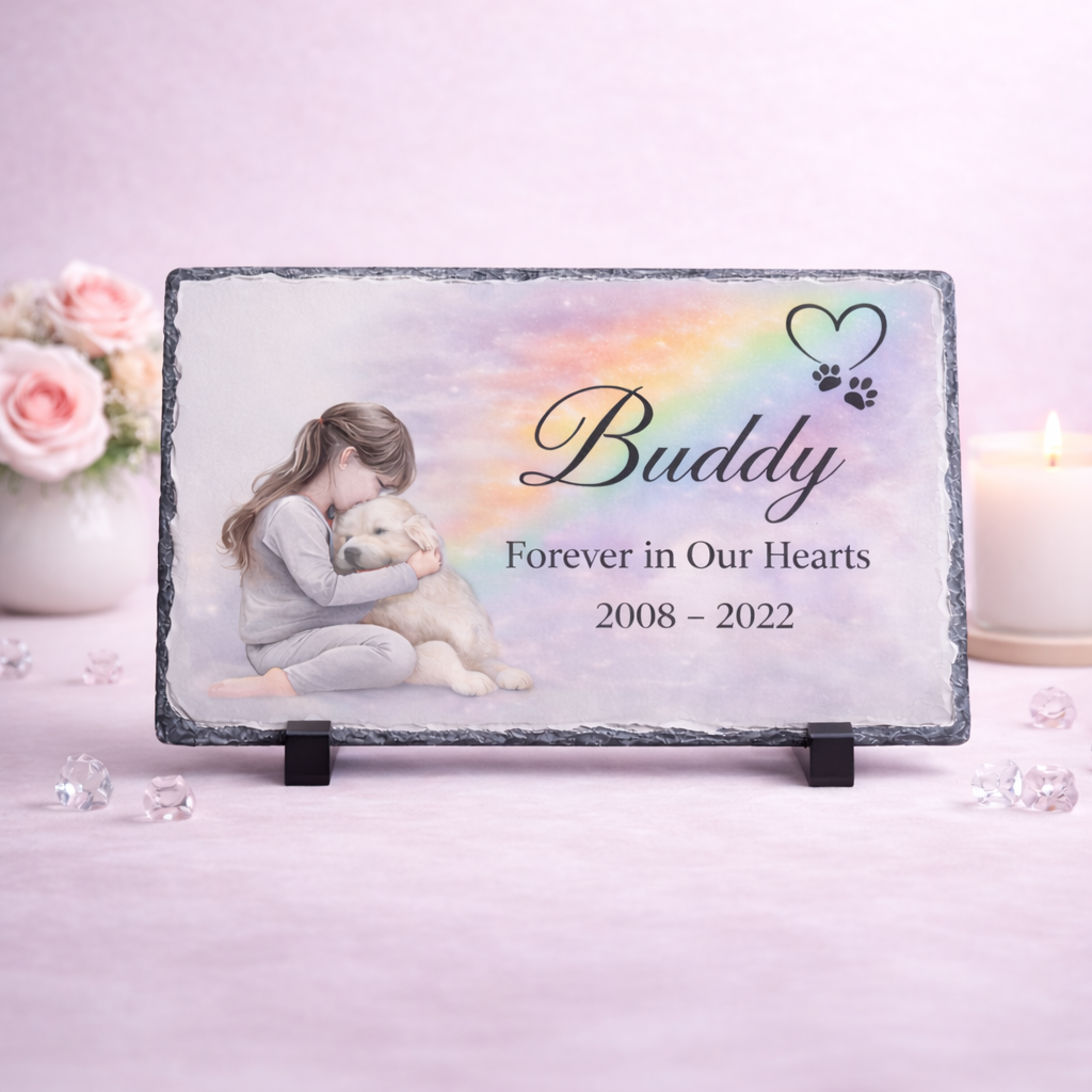 personalised memorial keepsake slate